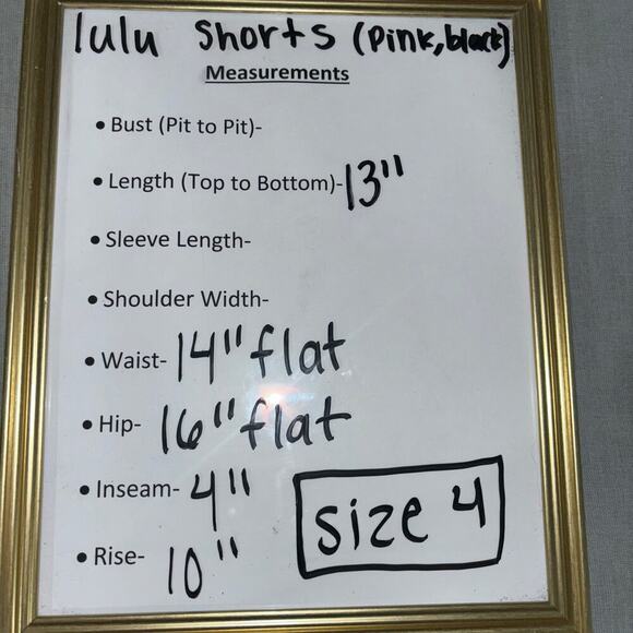 Lululemon Run Times Short II 4" - Sun Dazed Multi Pink / Black | Size 4 - Picture 11 of 11